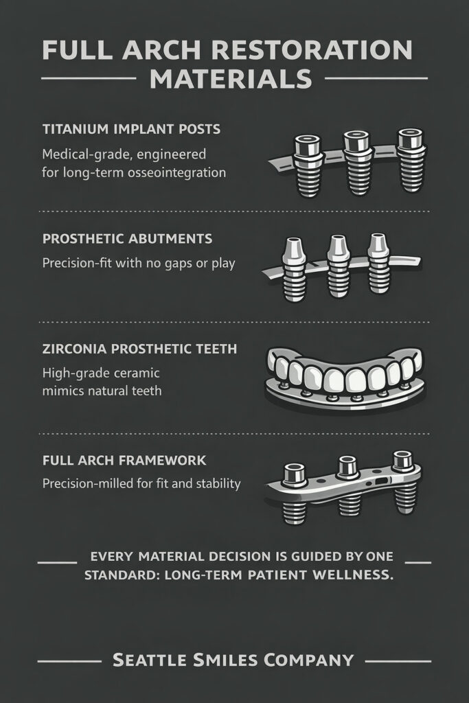 Materials for full arch restoration - Seattle Smiles Company